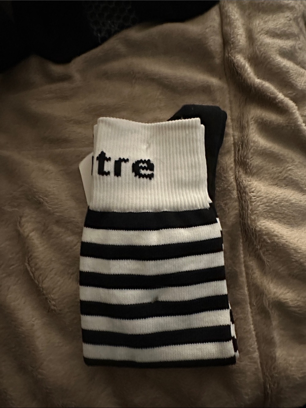 Black and White Striped soccer Socks